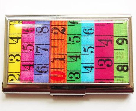 Measuring Tape Rainbow Sewing Needle Case - Kelly's Handmade