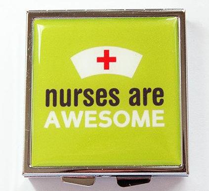 Nurses Are Awesome Square Pill Case - Kelly's Handmade