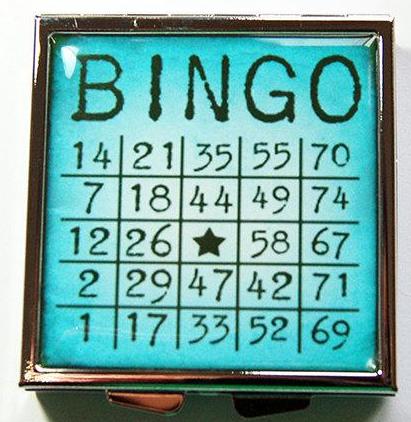 Bingo Square Pill Case - Kelly's Handmade