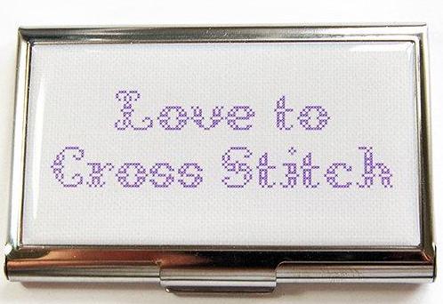 Love To Cross Stitch Sewing Needle Case - Kelly's Handmade