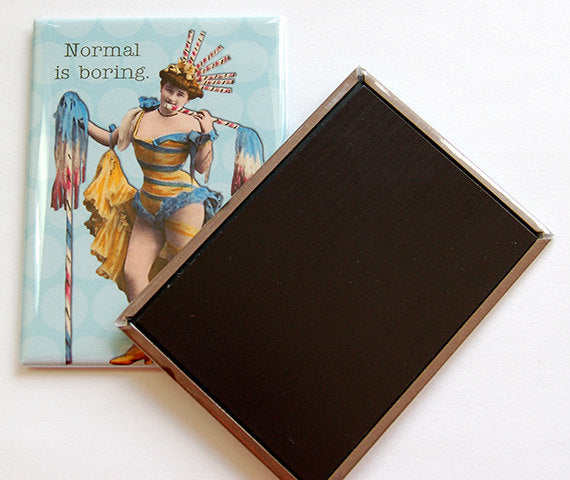 Normal Is Boring Rectangle Magnet - Kelly's Handmade