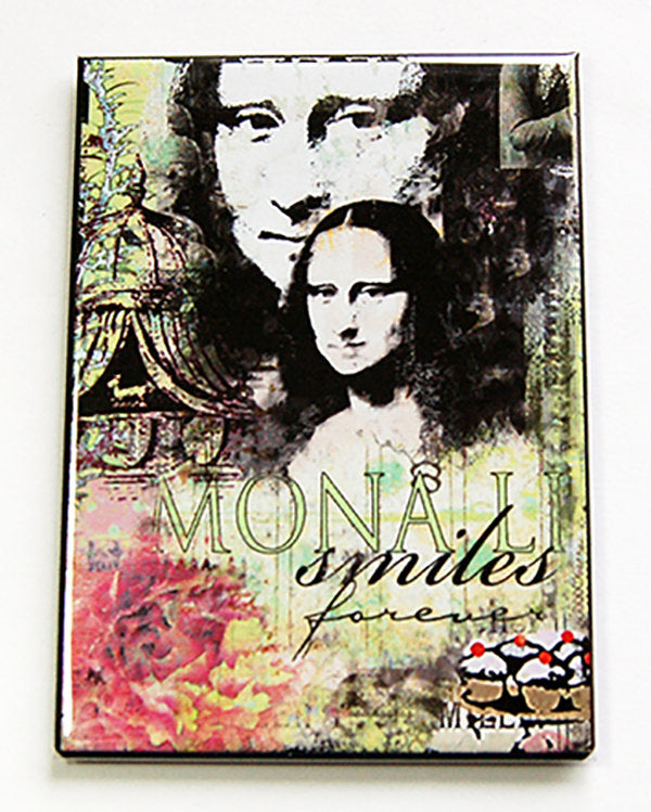 Mona Lisa Smiles Forever Magnet - Kelly's Handmade
