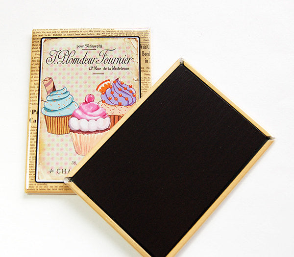 Cupcake Trio Rectangle Magnet - Kelly's Handmade