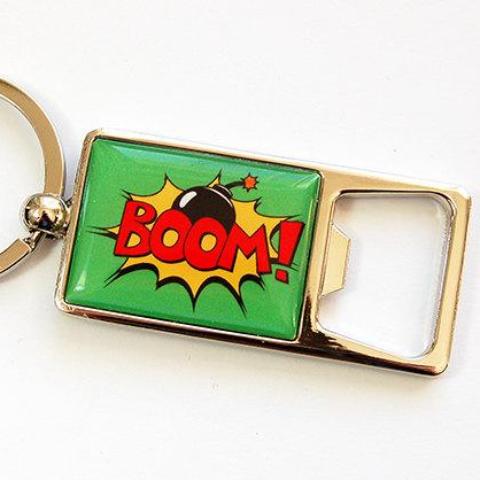 Boom! Keychain Bottle Opener - Kelly's Handmade