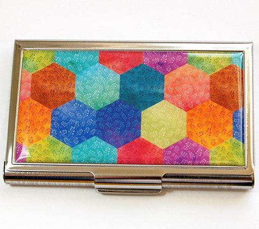 Quilt Blocks Sewing Needle Case in Bright Colors - Kelly's Handmade