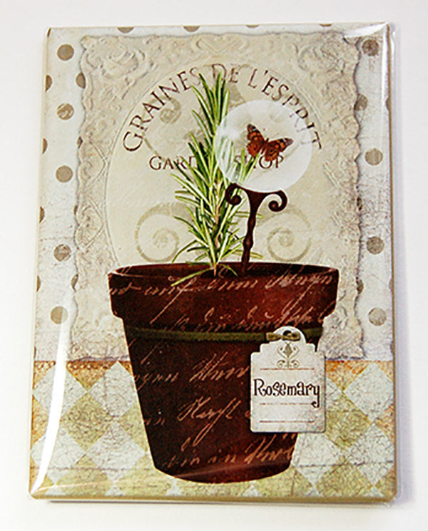 Rosemary Herb Garden Rectangle Magnet - Kelly's Handmade