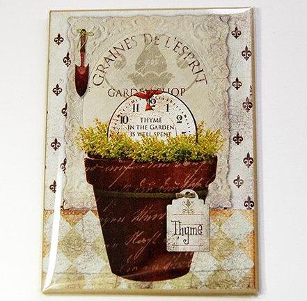 Thyme Herb Garden Rectangle Magnet - Kelly's Handmade