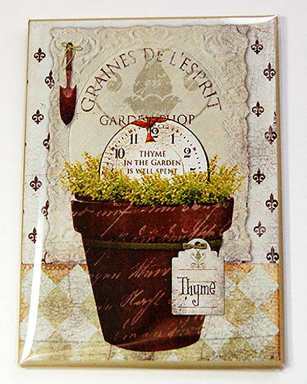 Thyme Herb Garden Rectangle Magnet - Kelly's Handmade