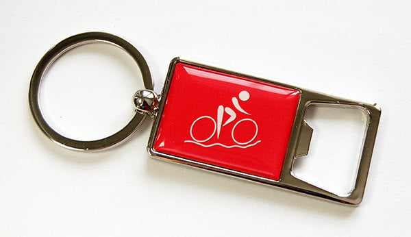 Cycling Keychain Bottle Opener - Kelly's Handmade