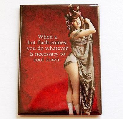 Hot Flash Menopause Funny Magnet - Kelly's Handmade