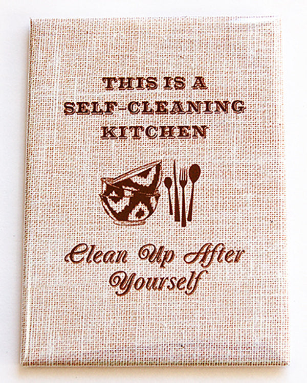 Self Cleaning Kitchen Rectangle Magnet - Kelly's Handmade