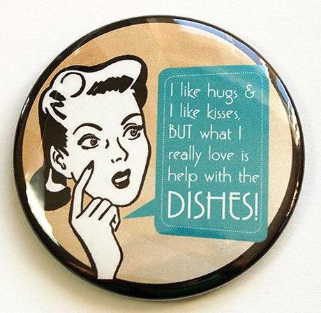Help With The Dishes Magnet - Kelly's Handmade