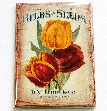 Seed Packet Tulip Magnet - Kelly's Handmade
