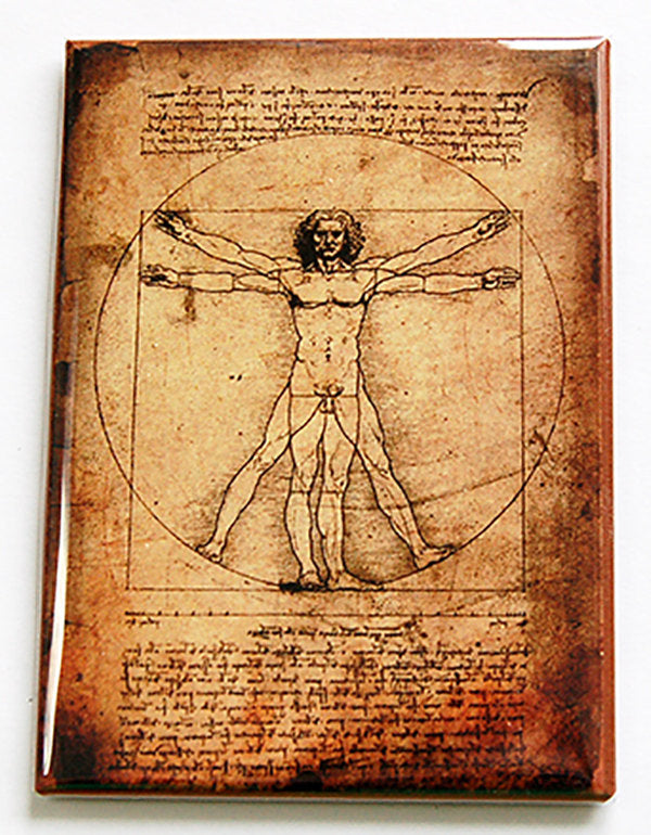 Vitruvian Man Magnet - Kelly's Handmade