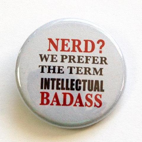 Intellectual Badass Pin - Kelly's Handmade