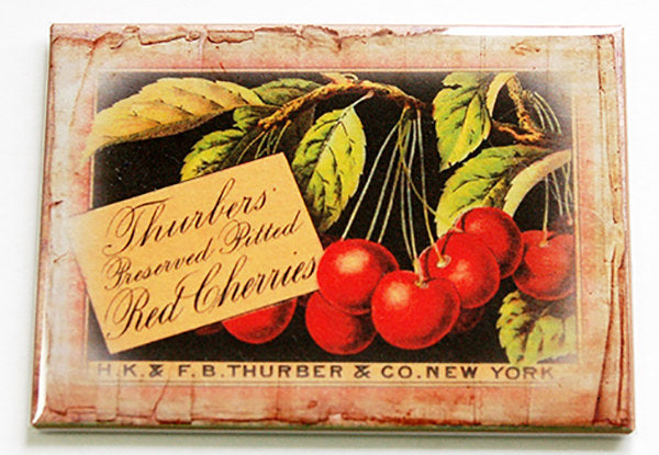 Cherry Seed Packet Rectangle Magnet - Kelly's Handmade