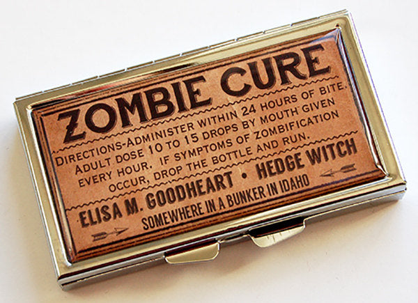Zombie Cure 7 Day Pill Case - Kelly's Handmade