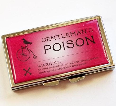 Poison 7 Day Pill Case in Pink - Kelly's Handmade