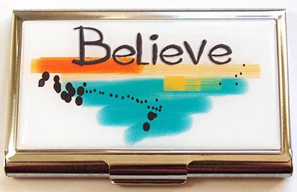 Believe Business Card Case - Kelly's Handmade