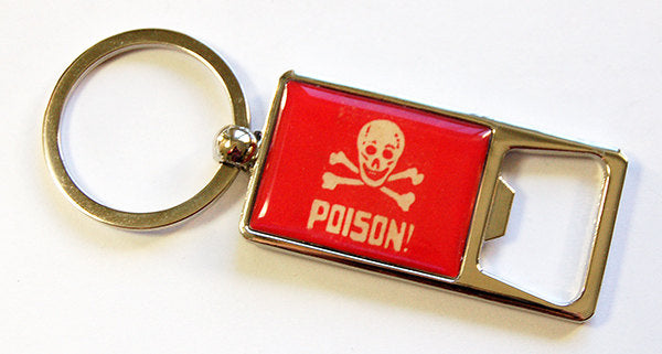 Poison Skull Keychain Bottle Opener - Kelly's Handmade