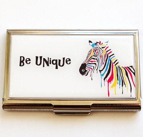 Be Unique Business Card Case - Kelly's Handmade