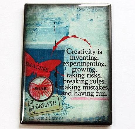 Creativity Is... Rectangle Magnet - Kelly's Handmade