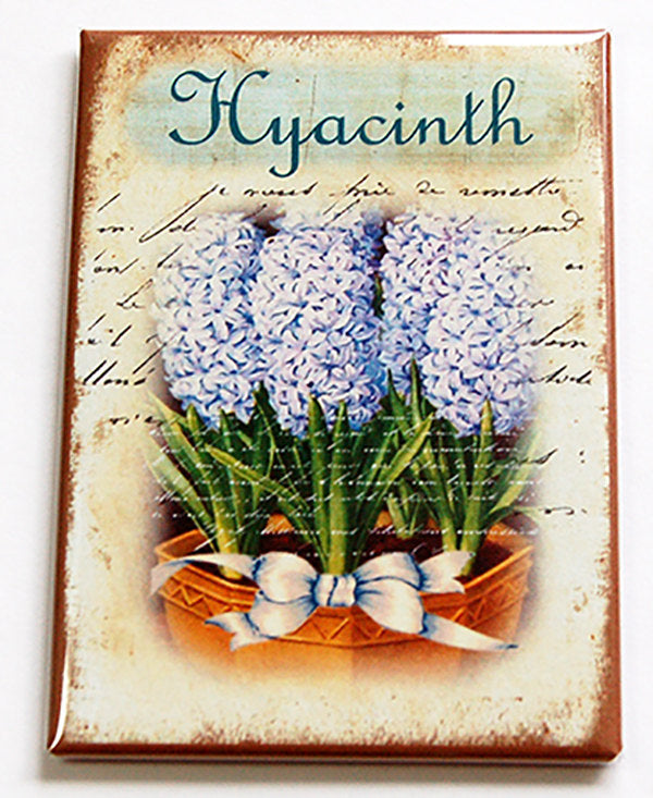 Hyacinth Flower Rectangle Magnet - Kelly's Handmade