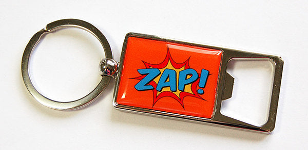 Zap! Keychain Bottle Opener - Kelly's Handmade