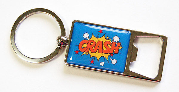 Crash! Keychain Bottle Opener - Kelly's Handmade