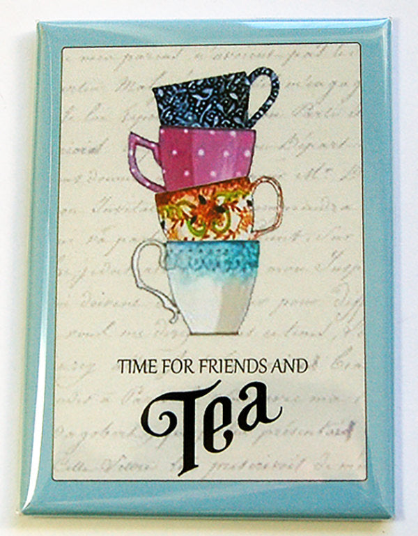 Time For Tea & Friends Magnet - Kelly's Handmade