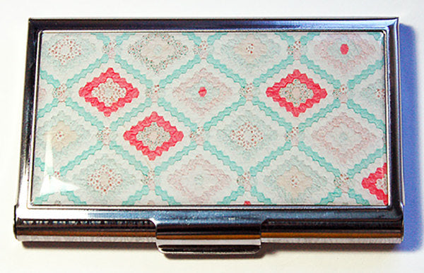 Patchwork Quilt Sewing Needle Case in Blue - Kelly's Handmade