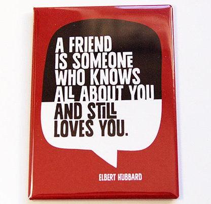 Friend Who Loves You Rectangle Magnet - Kelly's Handmade