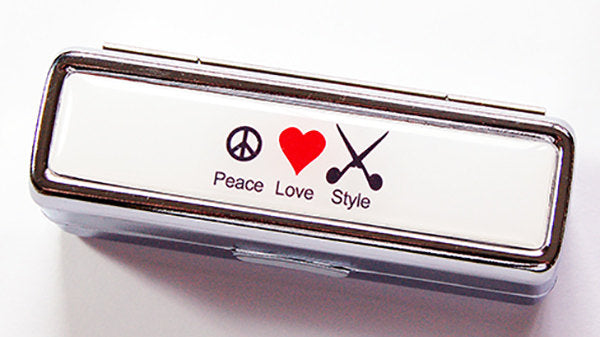 Peace Love Style Lipstick Case - Kelly's Handmade