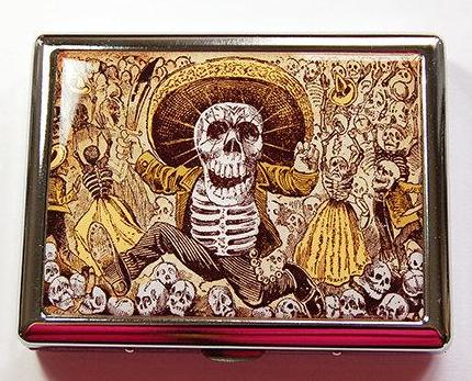 Day of the Dead Compact Cigarette Case - Kelly's Handmade