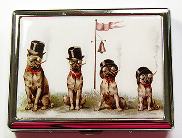 Dogs Smoking Compact Cigarette Case - Kelly's Handmade
