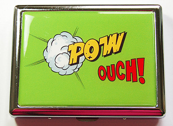 Pow! Ouch! Comic Compact Cigarette Case - Kelly's Handmade