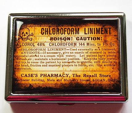 Poison Comopact Cigarette Case in Orange - Kelly's Handmade