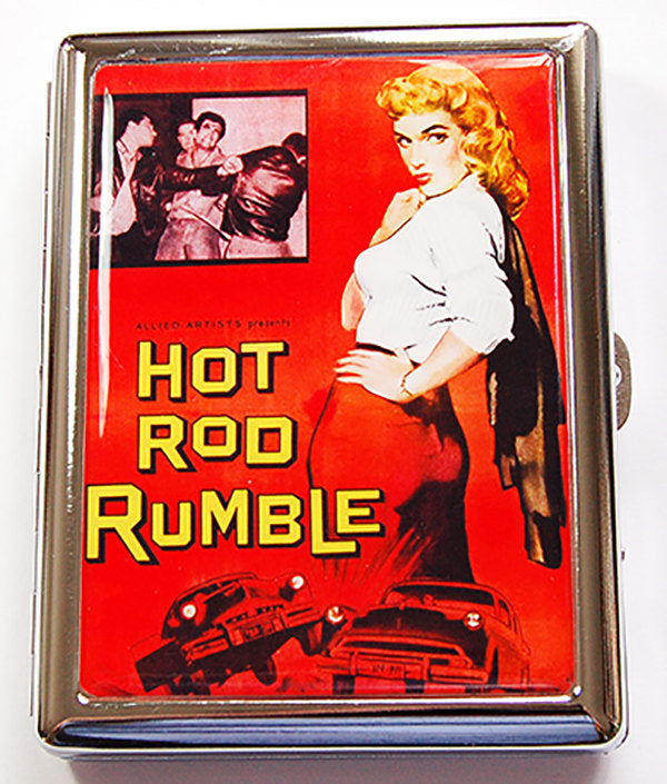 Hot Rod Rumble Slim Cigarette Case - Kelly's Handmade