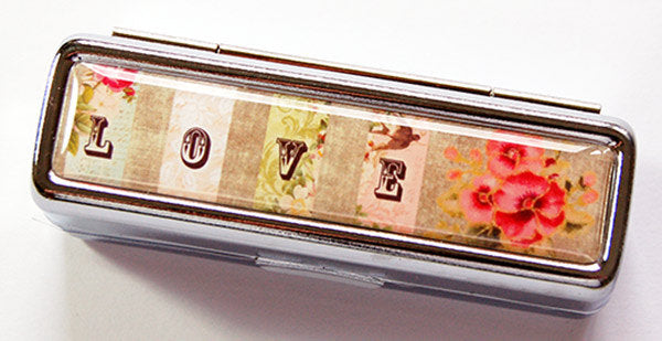 Floral Love Lipstick Case - Kelly's Handmade