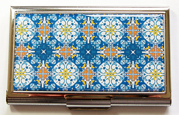Moroccan Tile Design Business Card Case - Kelly's Handmade