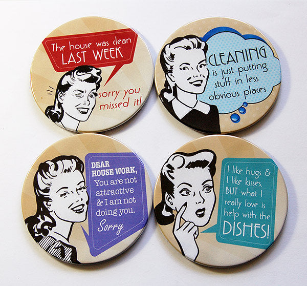 Housework Humor Coasters - Kelly's Handmade