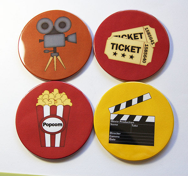 Movie Night Coasters - Kelly's Handmade