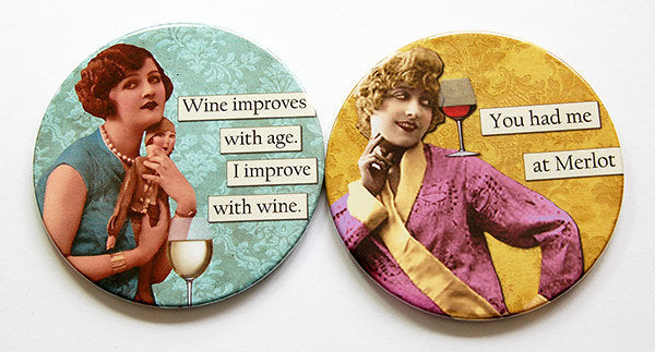 Sassy Women Coasters Set 17 - Kelly's Handmade