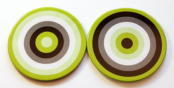 Rings of Color Coasters Set 6 - Kelly's Handmade