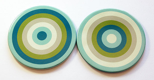 Rings of Color Coasters Set 10 - Kelly's Handmade