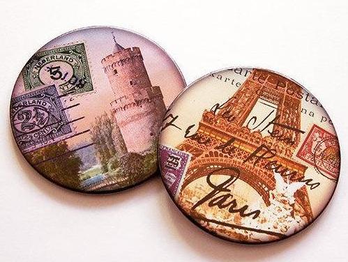 Travel Coasters - Paris - Kelly's Handmade