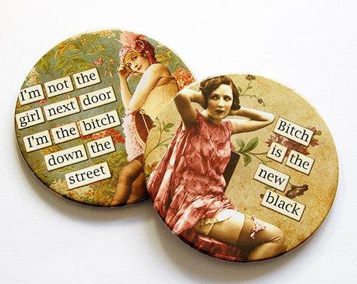 Sassy Women Coasters Set 8 - Kelly's Handmade