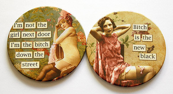 Sassy Women Coasters Set 8 - Kelly's Handmade