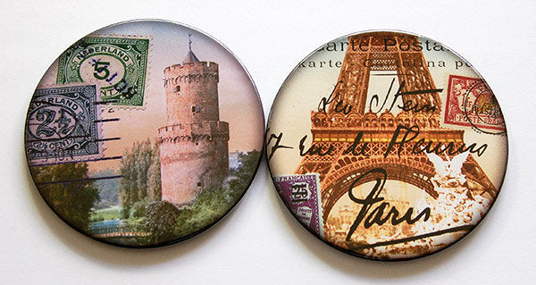 Travel Coasters - Paris - Kelly's Handmade