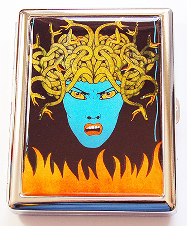 Medusa Slim Cigarette Case - Kelly's Handmade
